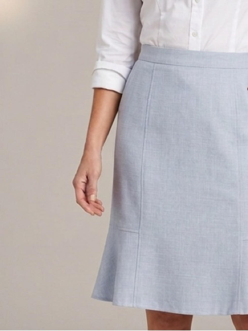 Tristan Structured Hem Skirt